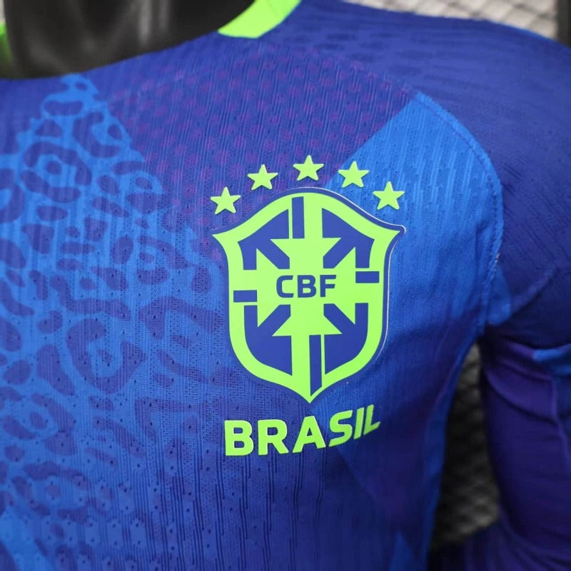Camiseta Brasil Visita 2025/26 Manga Larga Versión Jugador