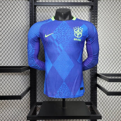 Camiseta Brasil Visita 2025/26 Manga Larga Versión Jugador