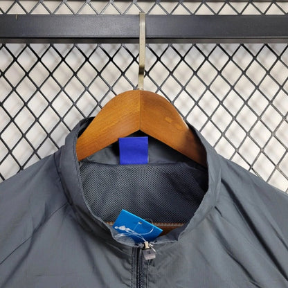 Cortavientos Real Madrid Adidas Originals Gris Retro