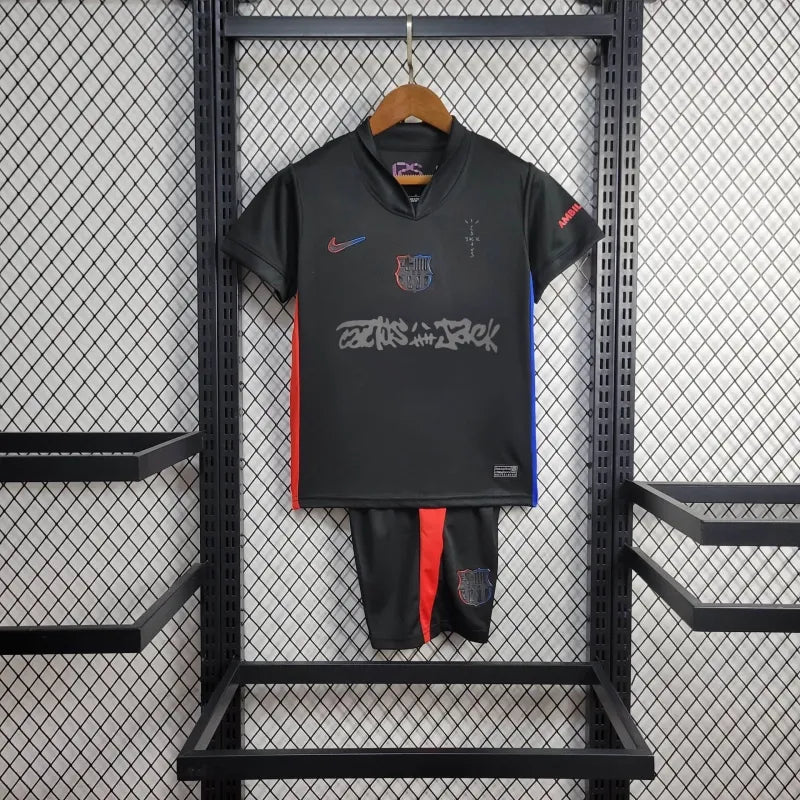 FC Barcelona Kit Niños Visita "Travis Scott" 2024/25